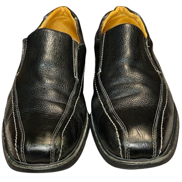 Sz 11.5 D MEN Sandro Moscoloni Black Leather Loafers Slip On Shoes 62046 Berwyn main image 4